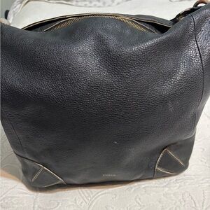 Furla Black Leather Shoulder Bag